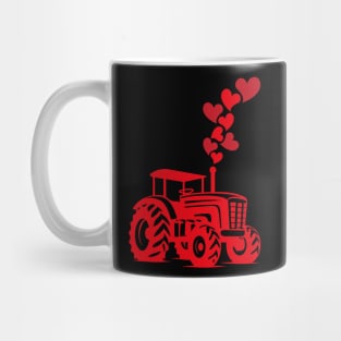 Tractor Cute Valentines Day Mug